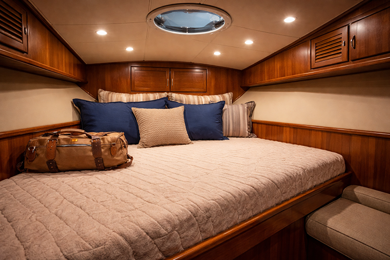 Forward stateroom aboard Joker’s Wild